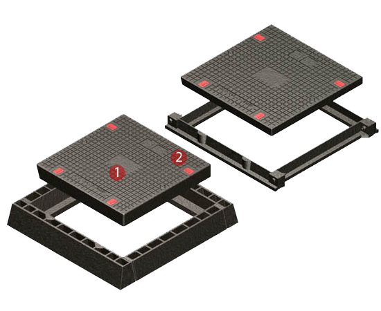 Rhinocast Square Single Solid